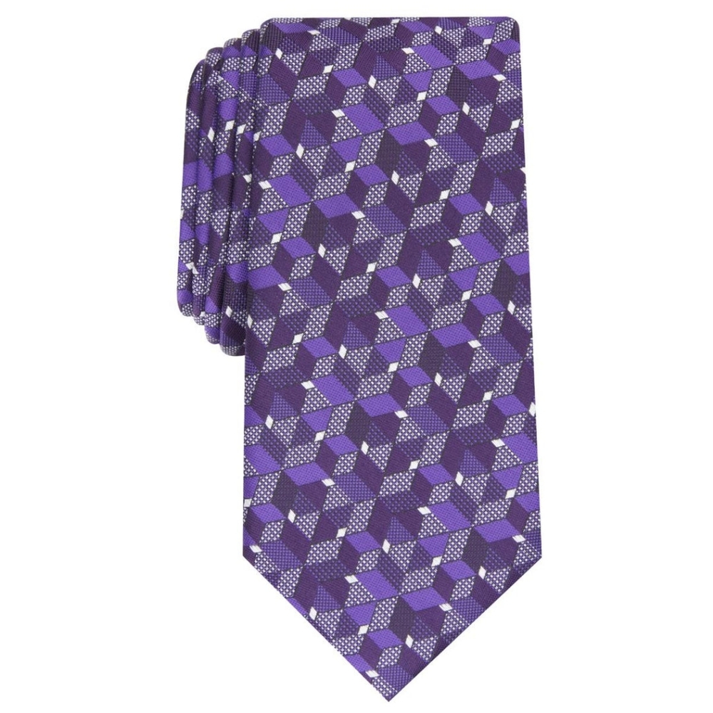 ALFANI Mooring Geo Silk Blend Tie
